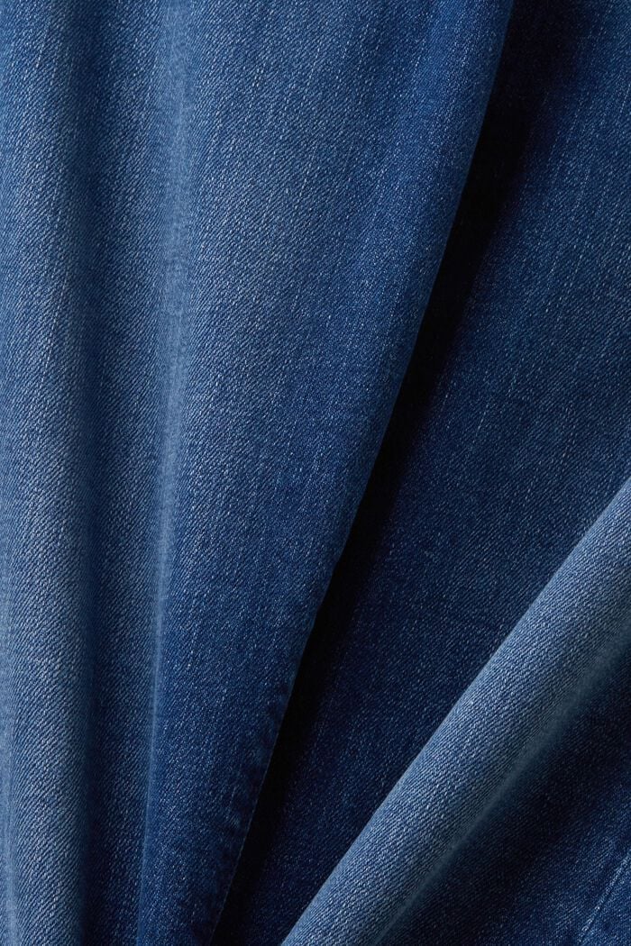 Mid-rise slim fit stretch jeans, BLUE MEDIUM WASHED, detail image number 5