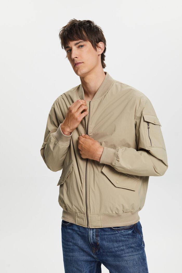 ESPRIT - Recycled: bomber-style jacket at our online shop