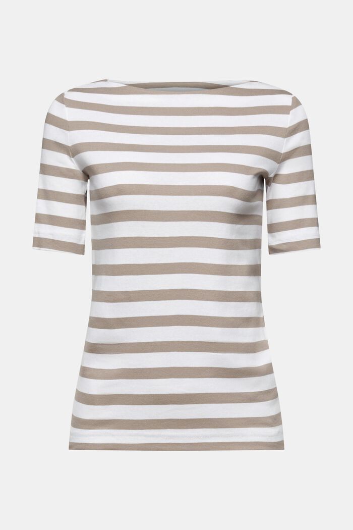 Striped T-Shirt, LIGHT TAUPE, detail image number 5