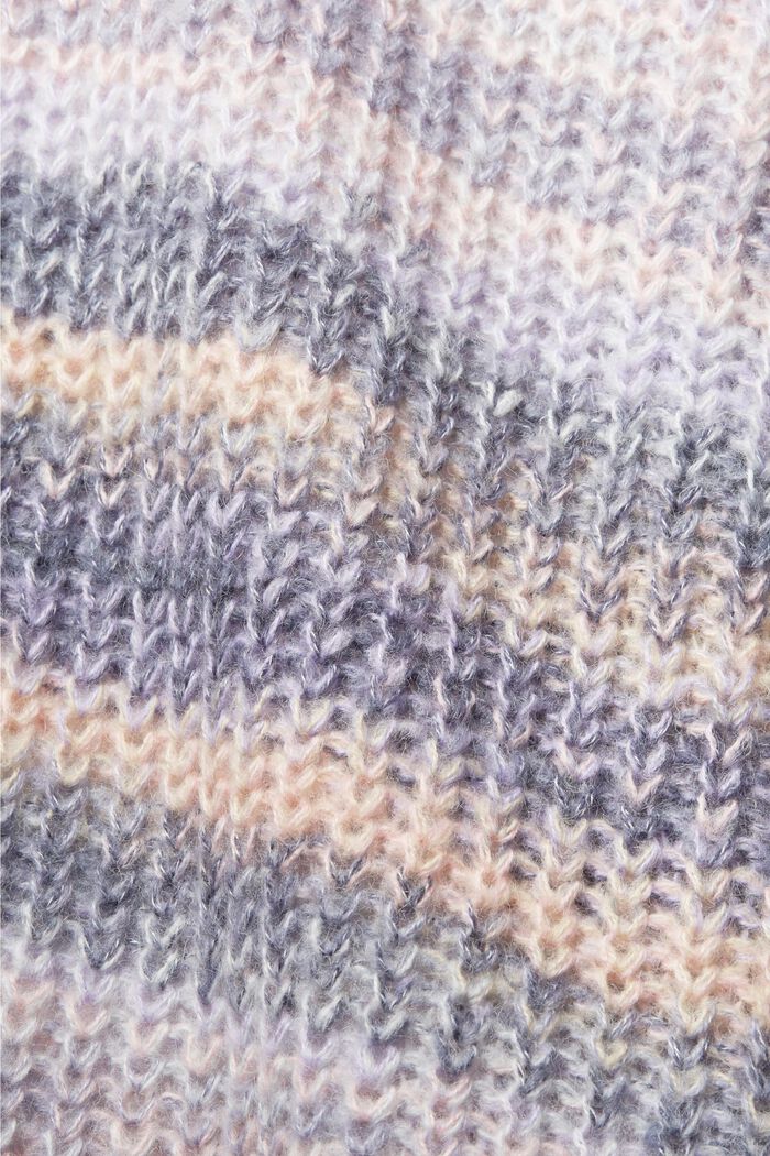 Knit cardigan with wool, PURPLE, detail image number 1