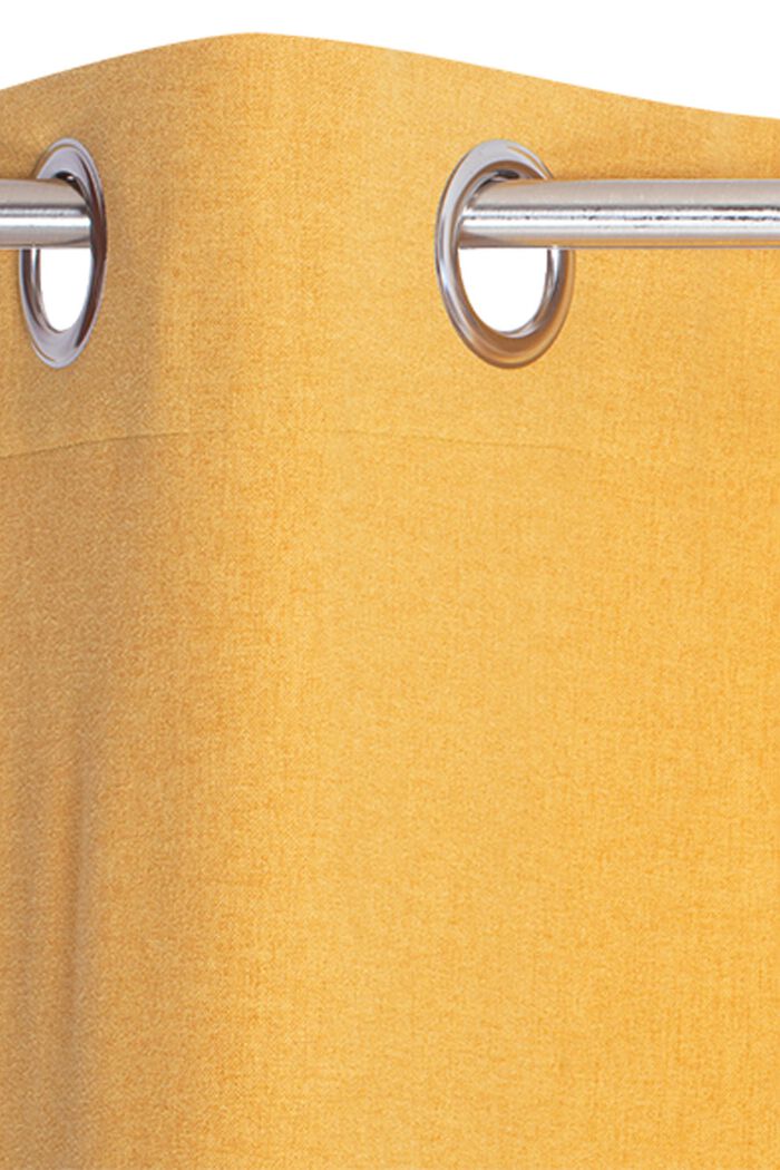 Curtains with rings, MUSTARD, detail image number 1