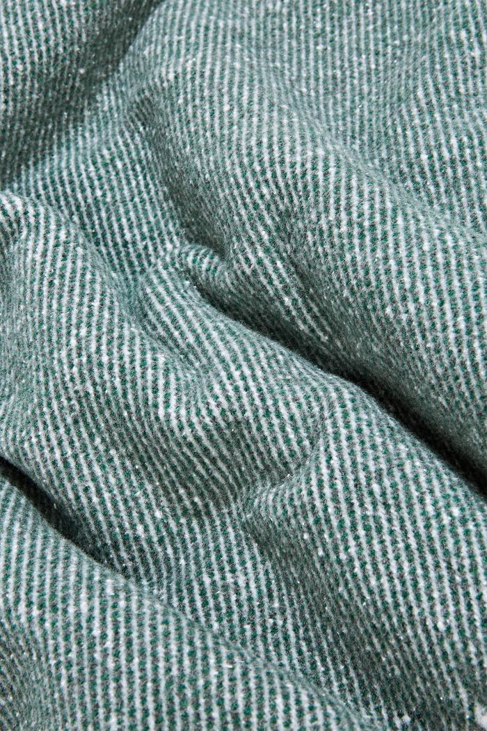 Soft throw in blended cotton, DARK GREEN, detail image number 1