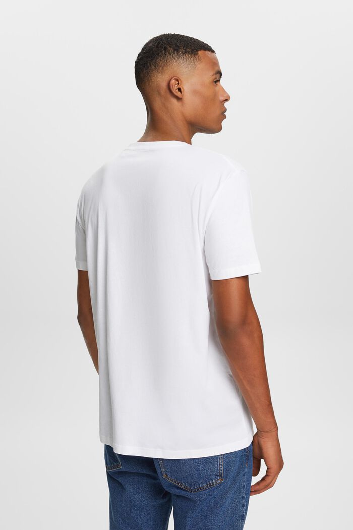 Jersey logo T-shirt, 100% cotton, WHITE, detail image number 3