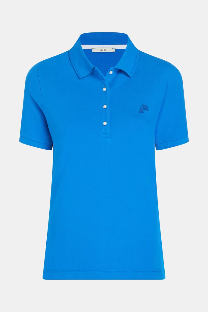 Dolphin Tennis Club Classic Polo, BLUE, detail image number 4