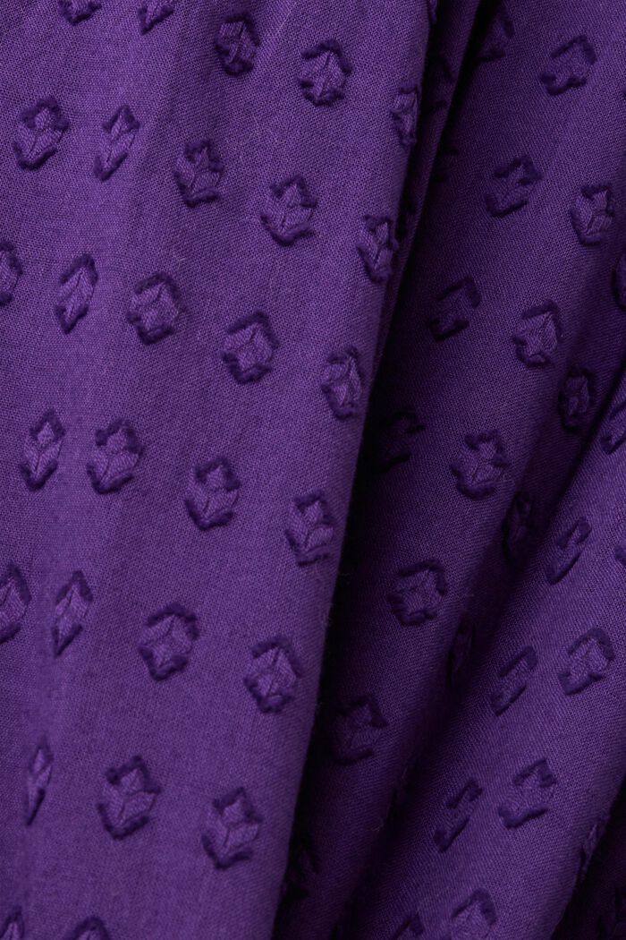 Embroidered blouse, DARK PURPLE, detail image number 4