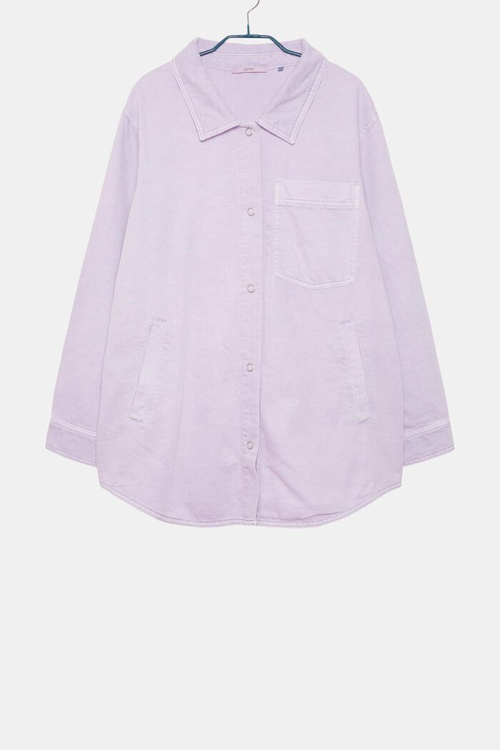 CURVY overshirt made with TENCEL™, LILAC, overview
