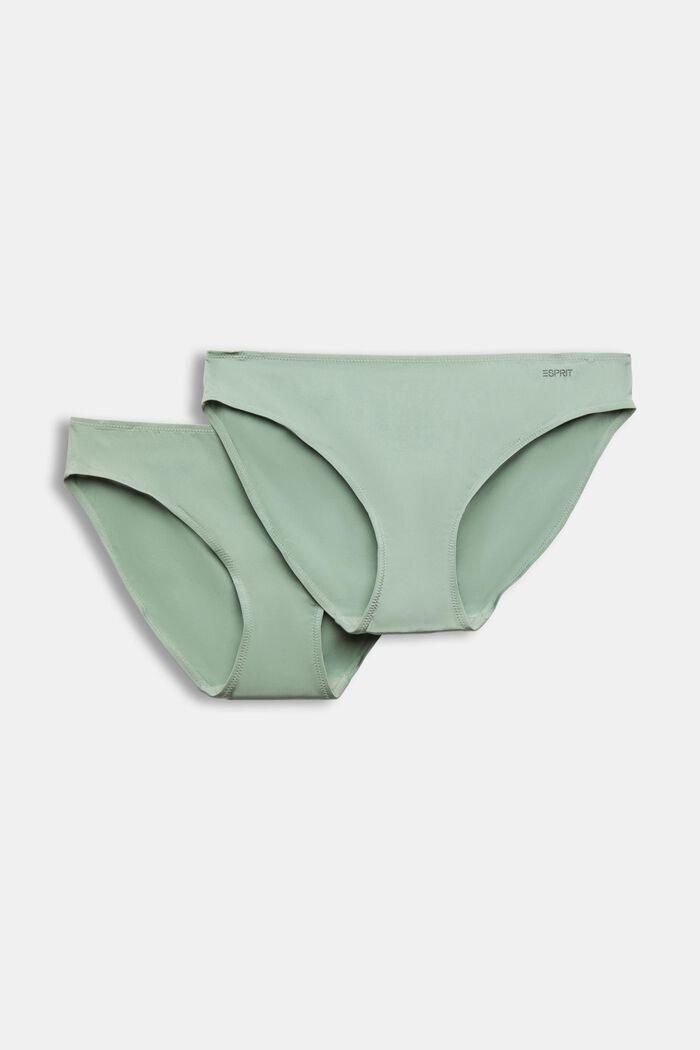2-Pack Logo Microfiber Briefs, DUSTY GREEN, detail image number 4