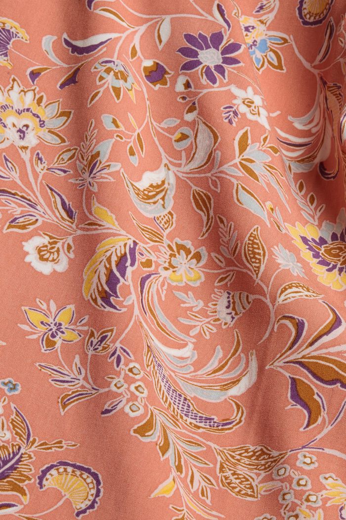 Printed trousers with a wide leg, LENZING™ ECOVERO™, BLUSH, detail image number 4