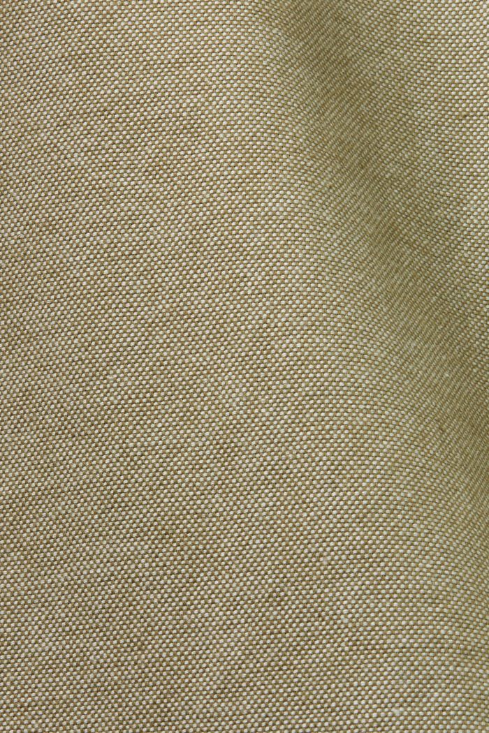 Structured chino trousers, 100% cotton, OLIVE, detail image number 6