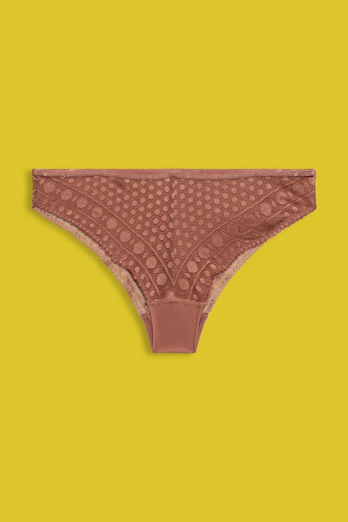 Recycled: hipster briefs with lace, CINNAMON, detail image number 4