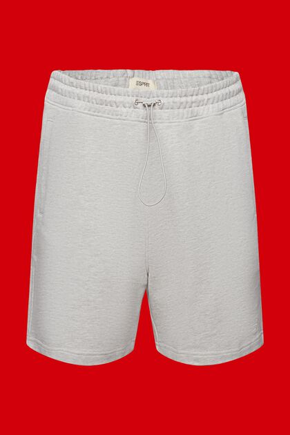 Cotton blend sweat shorts