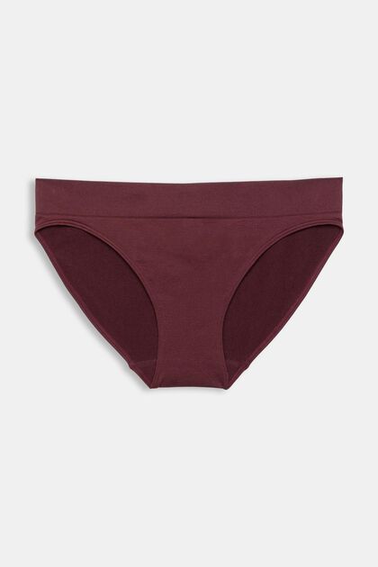 Seamless mini briefs, BORDEAUX RED, overview