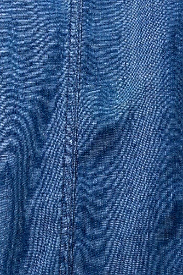High-rise wide leg trousers, BLUE MEDIUM WASHED, detail image number 6
