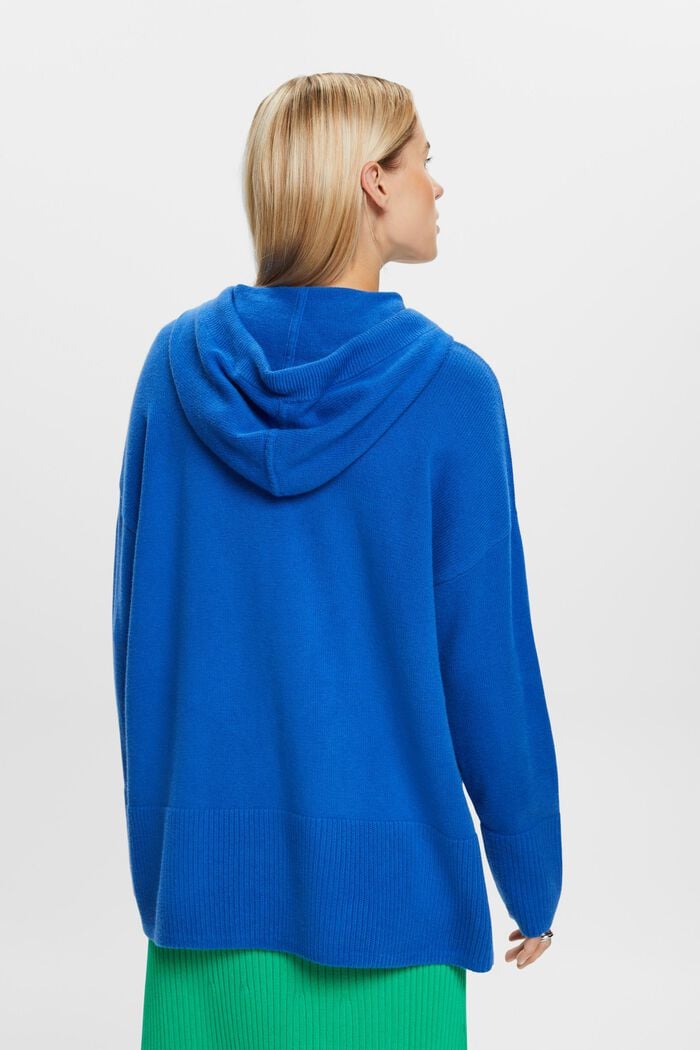 Sweater Hoodie, BRIGHT BLUE, detail image number 4