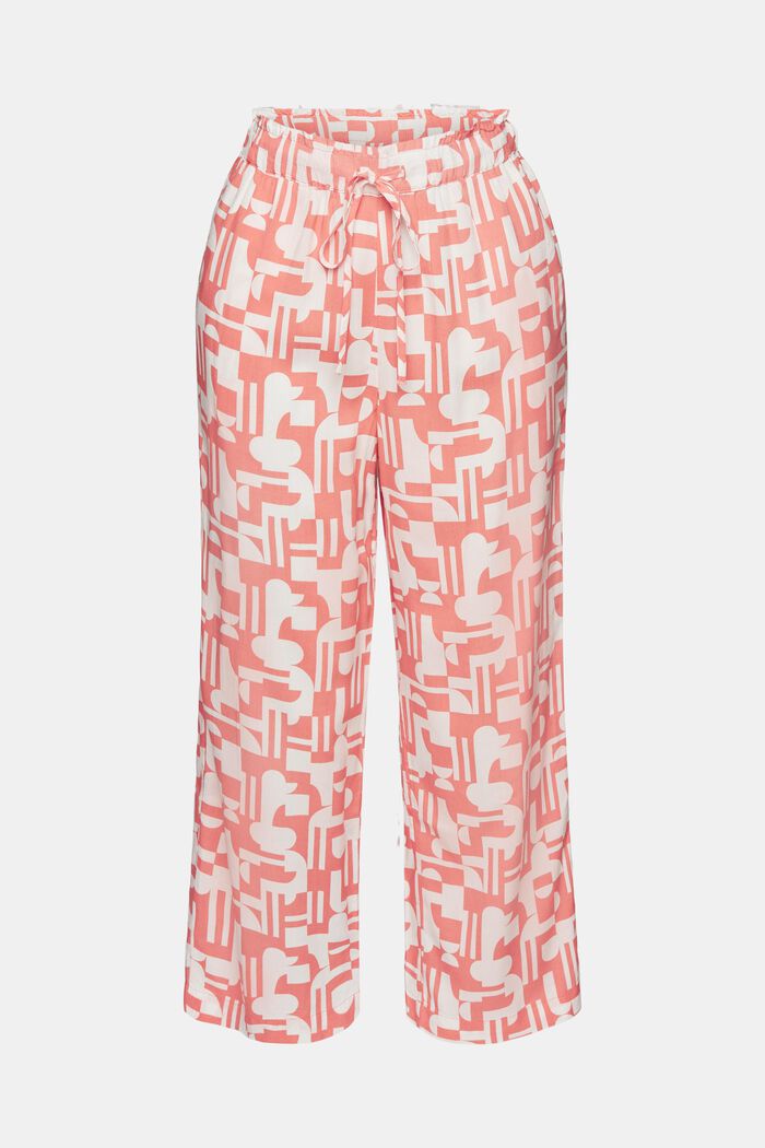 Cropped pyjama bottoms with LENZING™ ECOVERO™, CORAL, detail image number 5