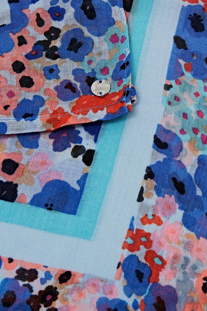 Floral shawl, BLUE, detail image number 1