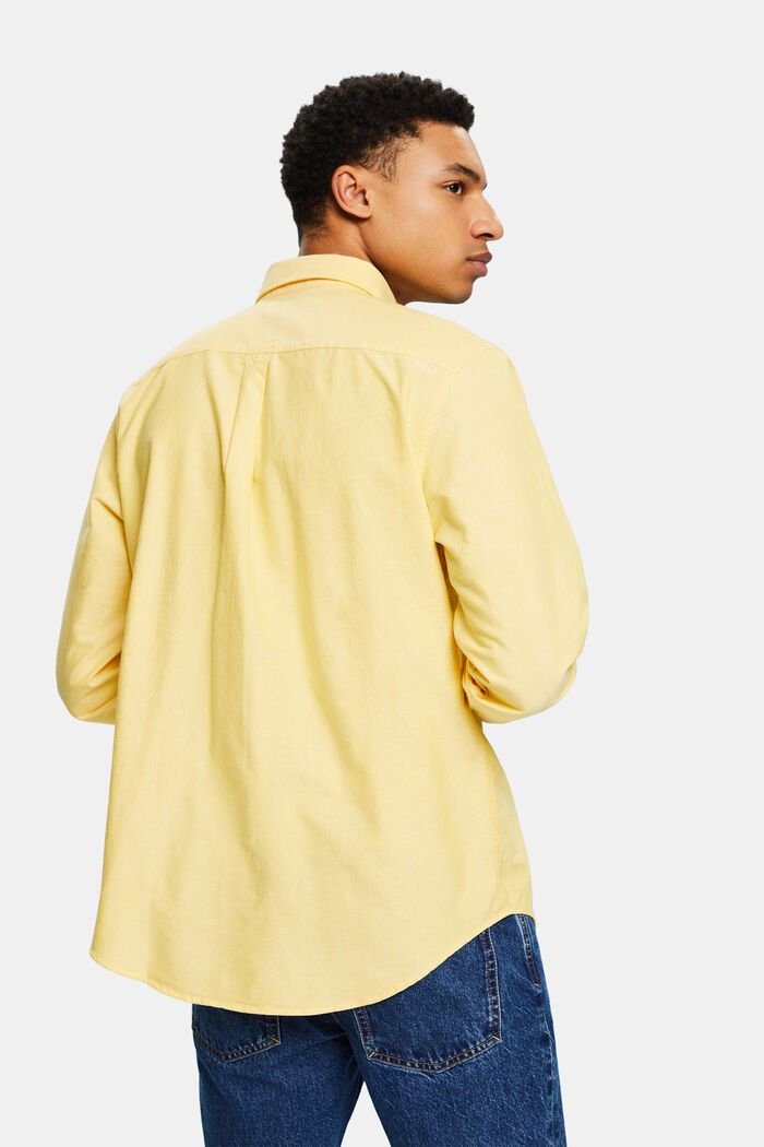 Cotton Oxford Shirt, YELLOW, detail image number 2
