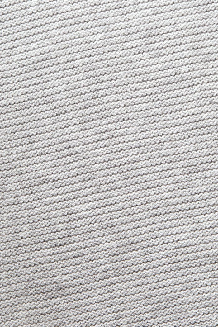 Textured knit V-neck jumper, LIGHT GREY, detail image number 5