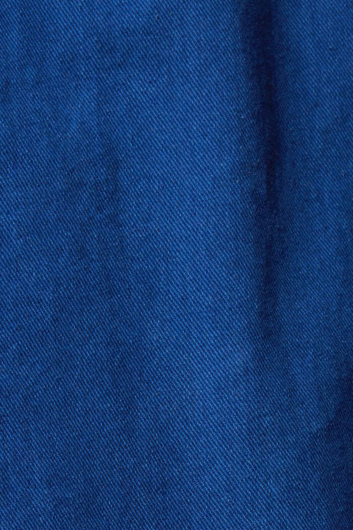 Solid twill shirt, DARK BLUE, detail image number 5