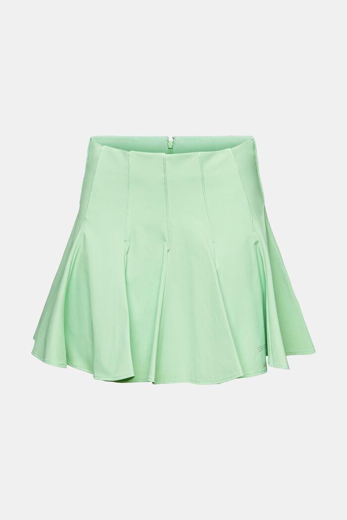 Pleated Fit-and-Flare Mini Skort, LIGHT GREEN, detail image number 7