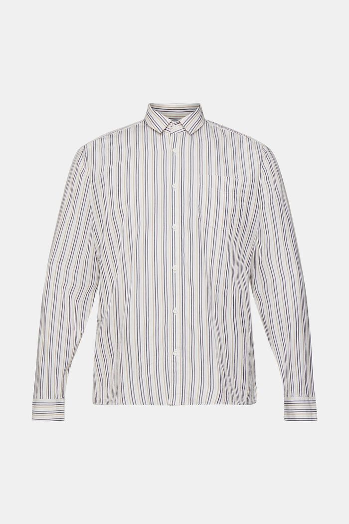 Striped slim fit shirt, SAND, detail image number 5