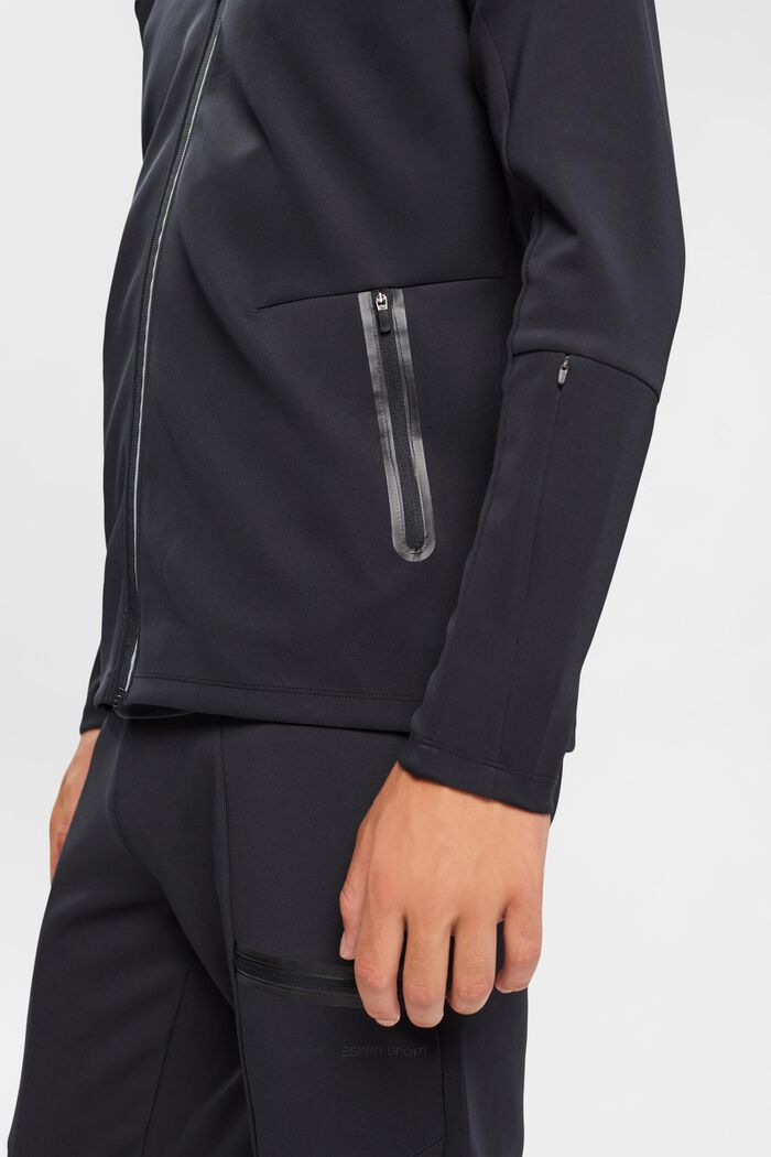 Active zip jacket, BLACK, detail image number 2