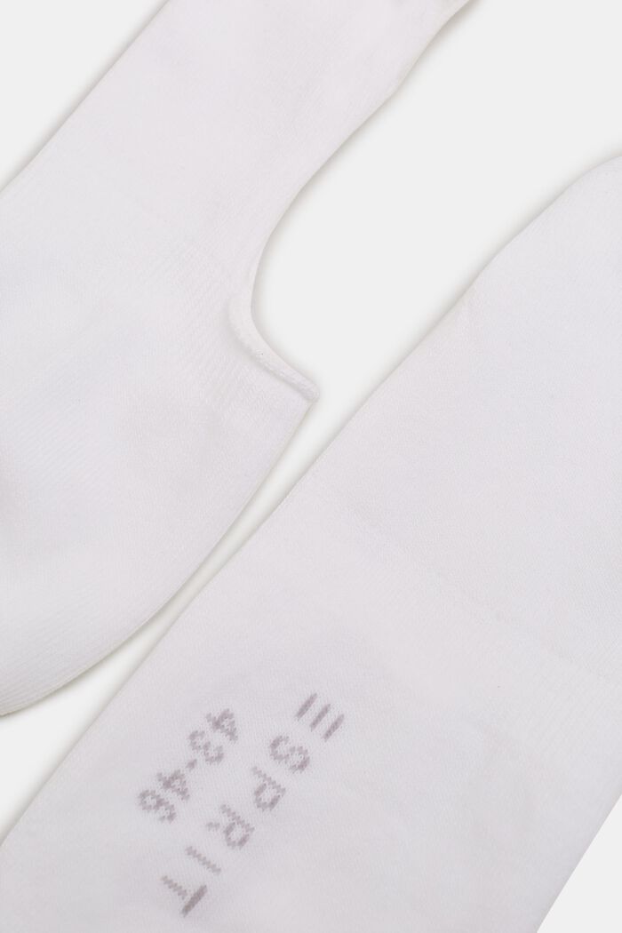 Double pack of trainer socks with an anti-slip finish, WHITE, detail image number 1