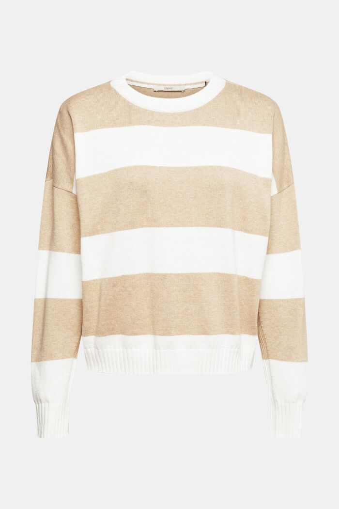 Knitted relaxed fit jumper, OFF WHITE, detail image number 2