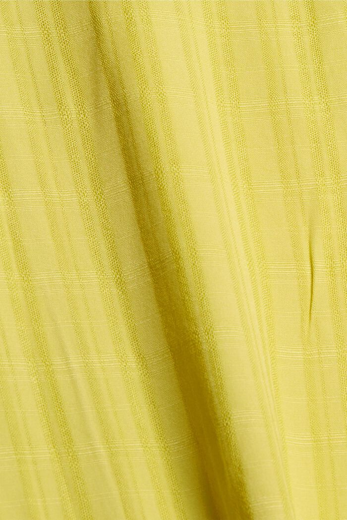 Blouse top made of LENZING™ ECOVERO™, BRIGHT YELLOW, detail image number 4