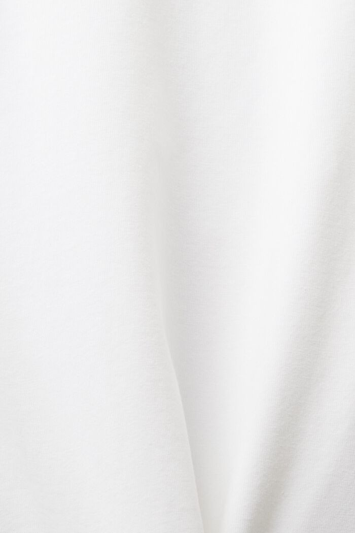 V-Neck Jersey T-Shirt, WHITE, detail image number 4