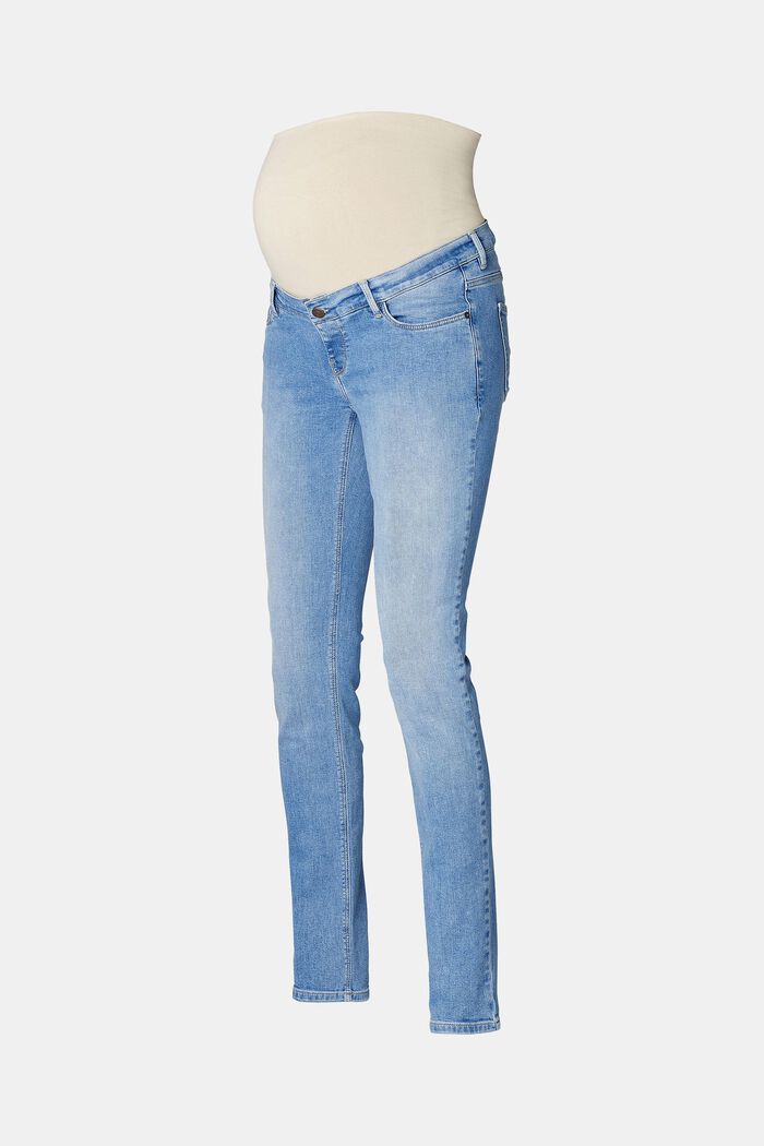 Stretch jeans with an over-bump waistband, MEDIUM WASHED, detail image number 5