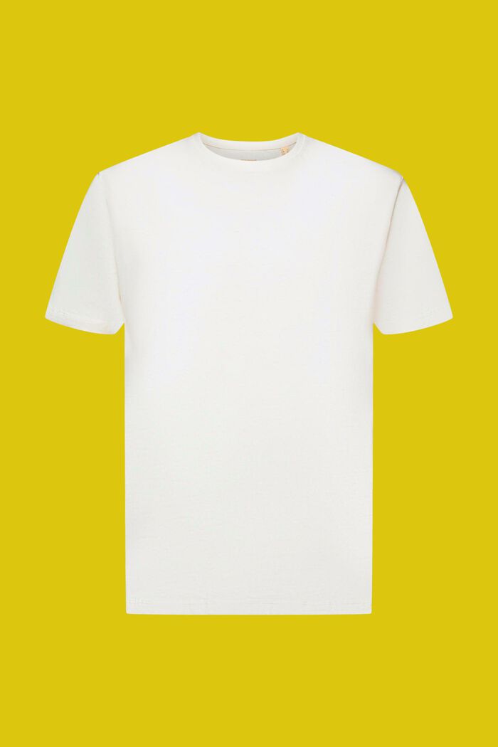Jersey T-shirt, cotton-linen blend, ICE, detail image number 6