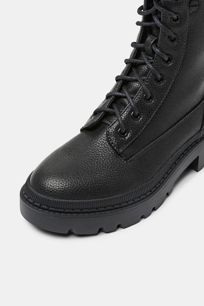 ESPRIT - Vegan leather lace-up boots at our online shop | Badetücher