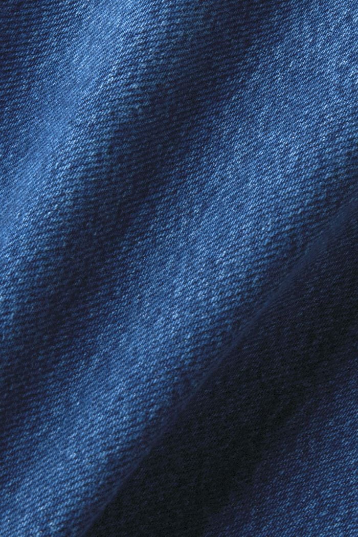 Bomber style jeans jacket, BLUE MEDIUM WASHED, detail image number 6
