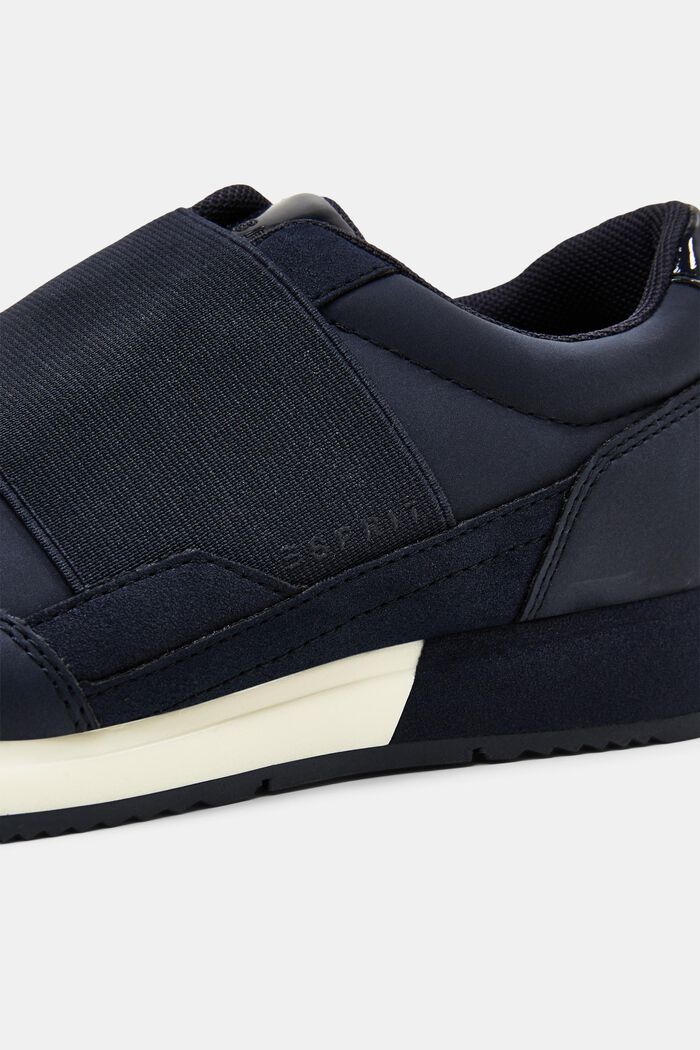 Faux leather slip-on trainers, NAVY, detail image number 2