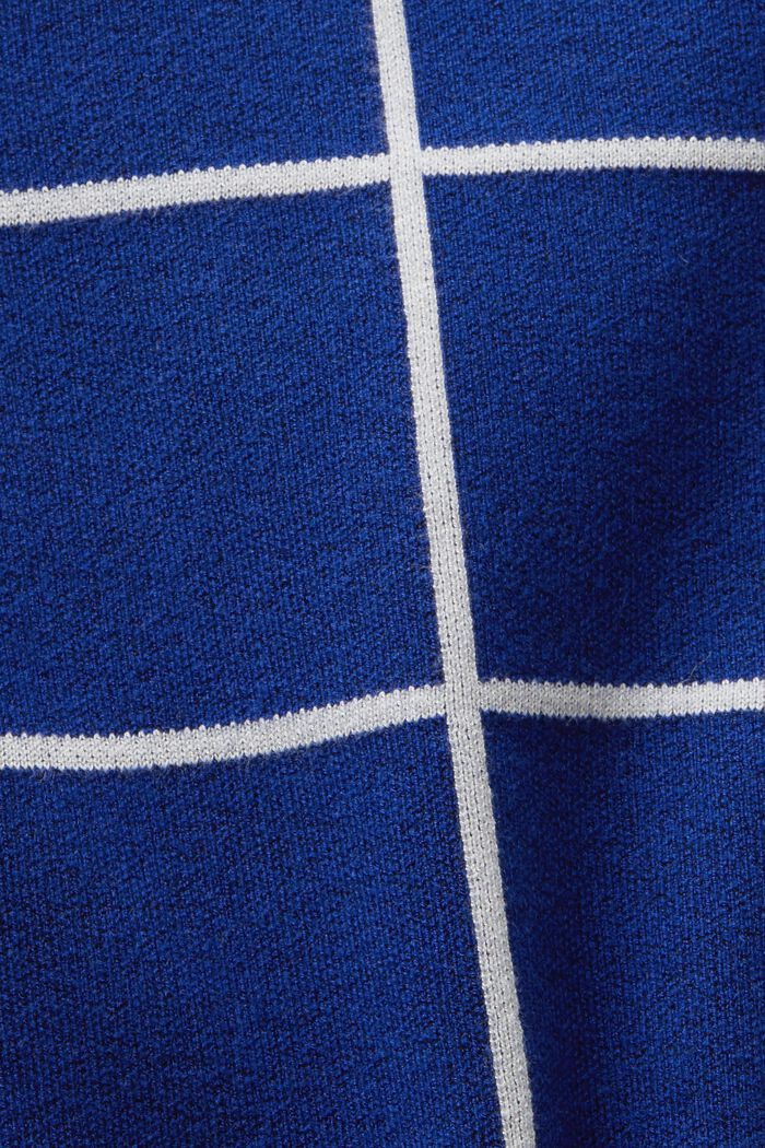 Jacquard-Knit Mini Skirt, BRIGHT BLUE, detail image number 6