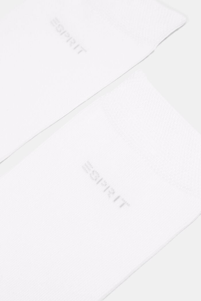 2-pack of socks with soft cuff, WHITE, detail image number 1