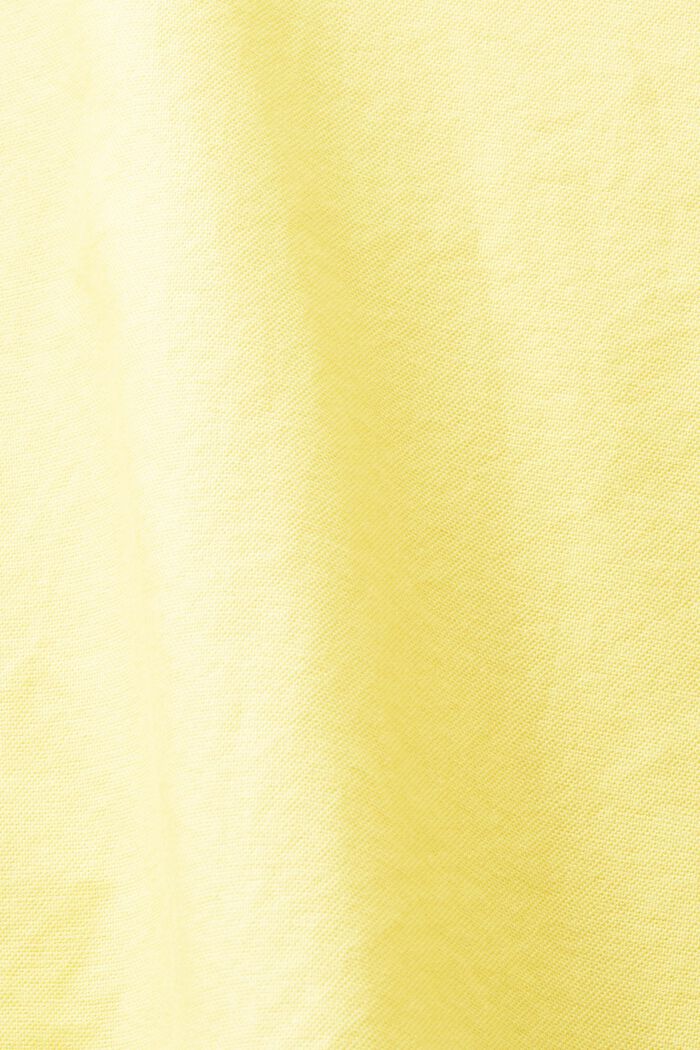 Oxford Shirt Blouse, LIME YELLOW, detail image number 5