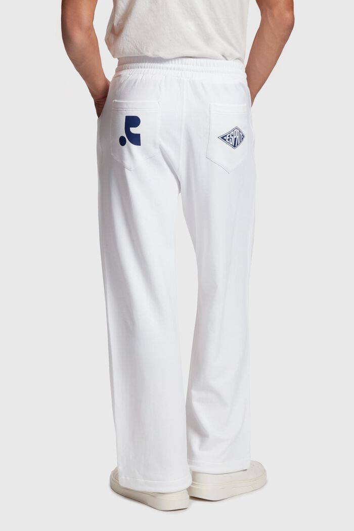 Jersey jogger pants, WHITE, detail image number 1