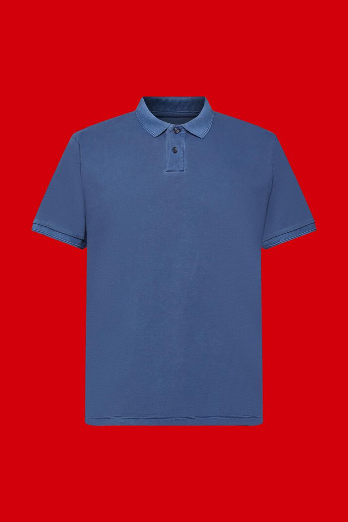 Jersey polo shirt, NAVY, detail image number 6