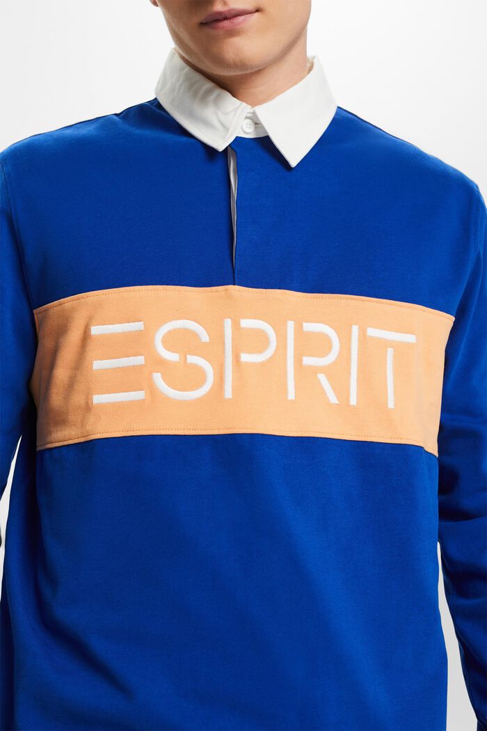 Logo Jersey Rugby Shirt, BRIGHT BLUE, detail image number 2