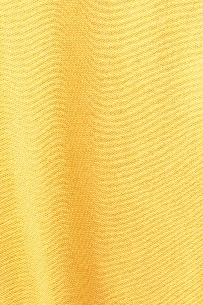 Sleeveless Crewneck Sweater, SUNFLOWER YELLOW, detail image number 5