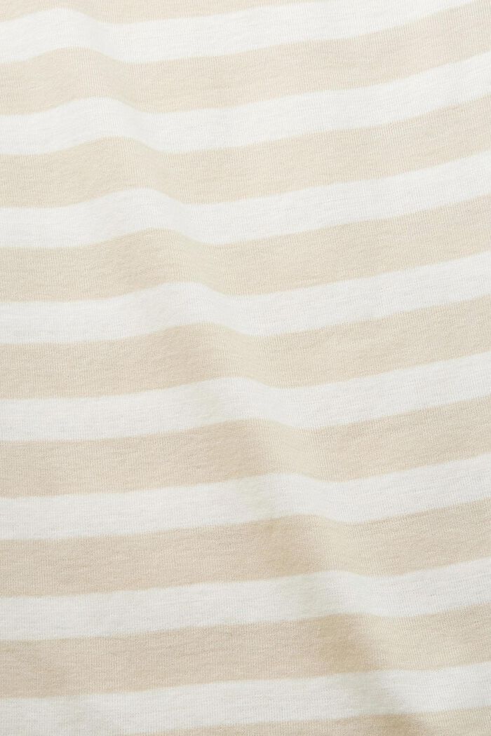 Striped Cotton Tank Top, LIGHT TAUPE, detail image number 6