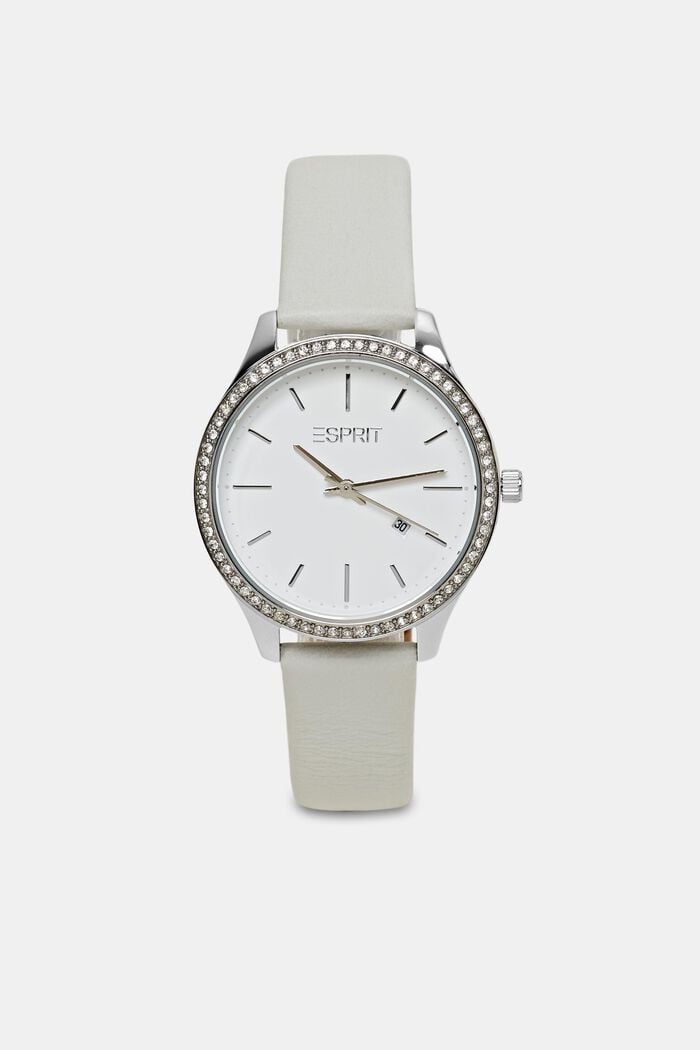 ESPRIT - Stainless-steel watch with leather bracelet at our online shop