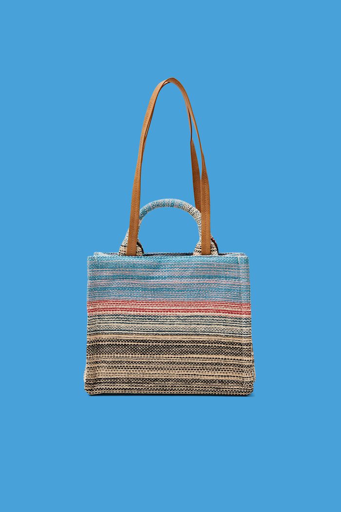 Small shopper bag in multi-coloured design, MULTI COLOUR, detail image number 0