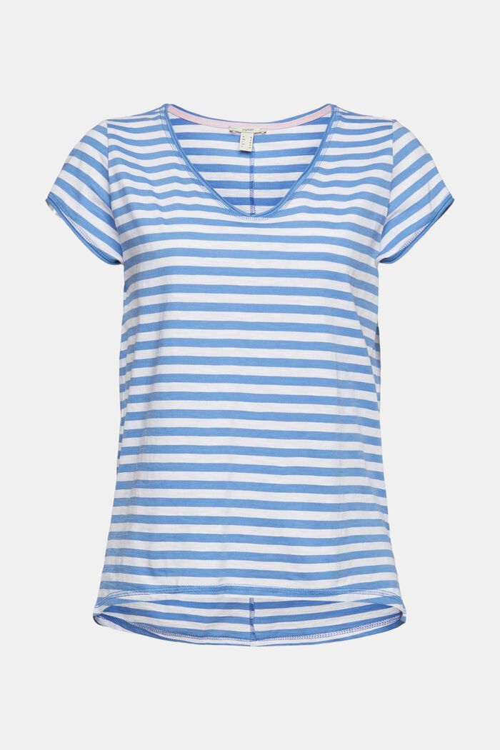 Striped T-shirt in organic cotton, LIGHT BLUE LAVENDER, detail image number 2