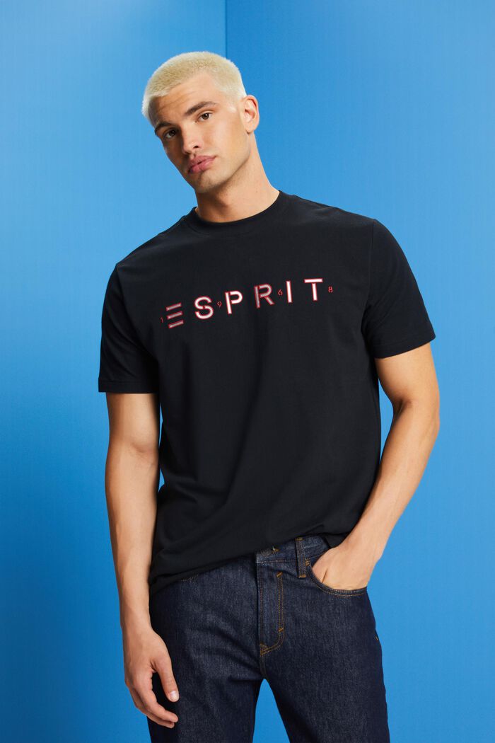 ESPRIT - Cotton Jersey Logo T-Shirt at our online shop