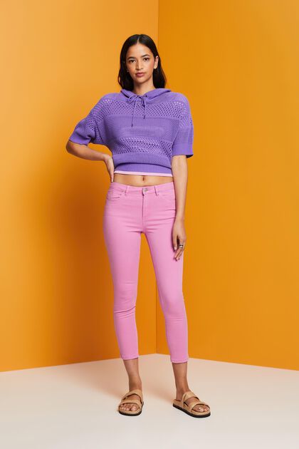 Cropped skinny trousers