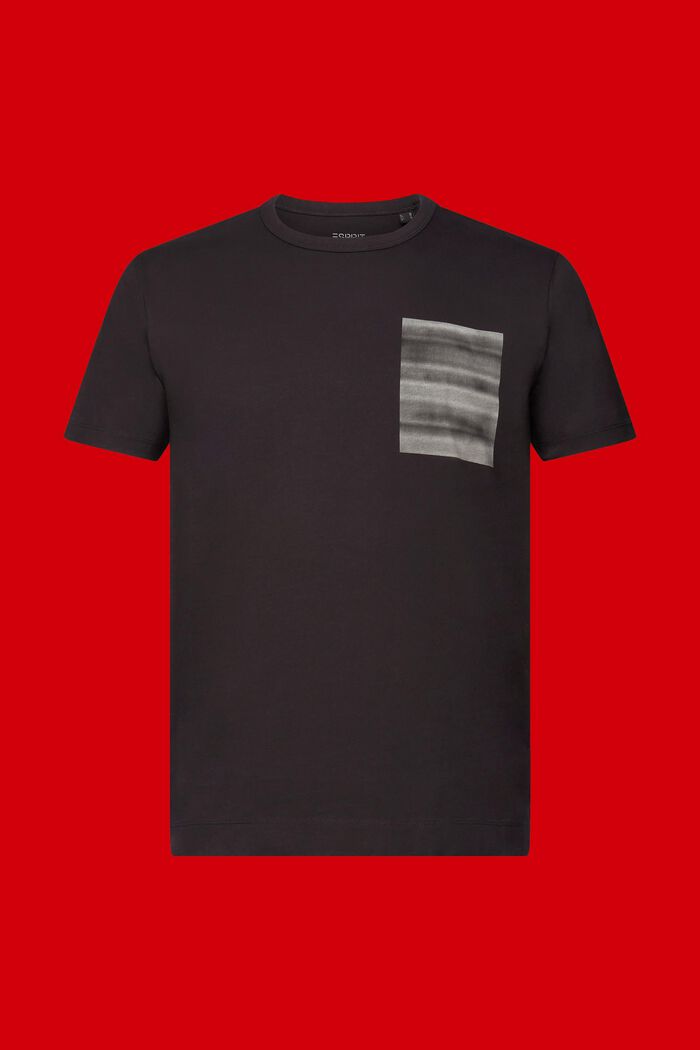 Crewneck t-shirt, 100% cotton, ANTHRACITE, detail image number 6