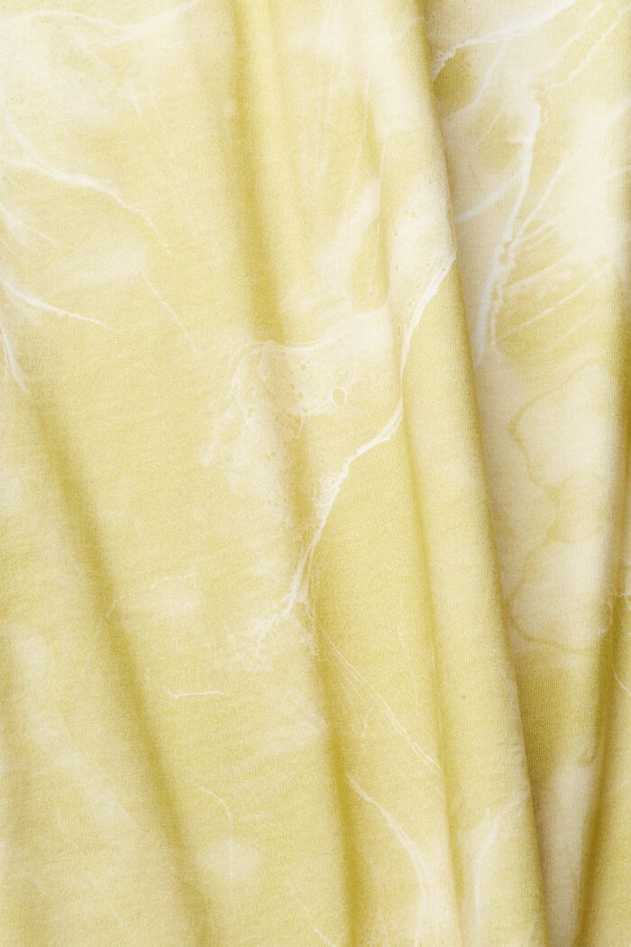 T-shirt with a marbled pattern, LIME YELLOW, detail image number 5
